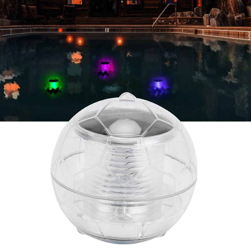 LED Water Float Light Solar Rechargeable Water Float Light RGB