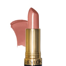 Revlon Super Lustrous Lipstick, High Impact Lipcolour with Moisturising Creamy Formula, Infused with Vitamin E and Avocado Oil in Nude / Brown, Bare Affair (044)