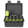 KIWIFOTOS 15 Slots D Battery Organizer Storage Case IP67 Waterproof