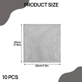 Girihe 10 PCS Double Sided Wire Dishwashing Rags, Multifunctional Non-Scratch Wire Dishcloth Miracle Clean Cloth for Dishes Sinks Counters