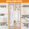 Lipshome 7" Hidden Door Hinge/Invisible Door Silent 180 Degree Swing