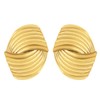 Alilang 18K Gold Plated Textured Geometry Statement Thick Stud Earrings