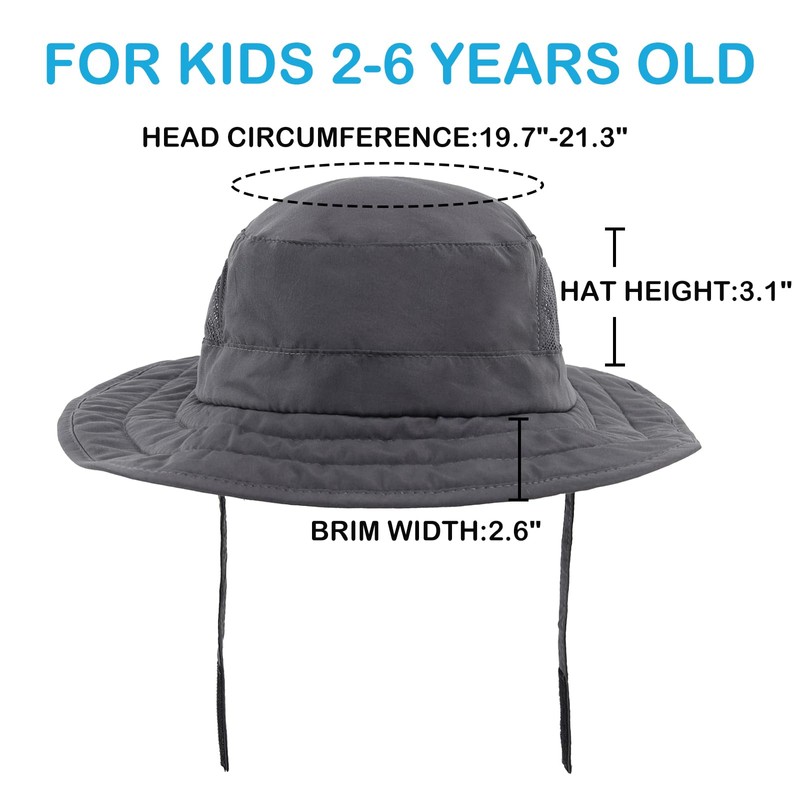 Connectyle Kids UPF 50+ Bucket Sun Hat UV Sun Protection