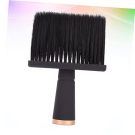 WOONEKY Hair Salon Barber Soft Hair Brush Lint Cleaning Brush for Neck Ears Frosted Handle Black Easy to Grip Random