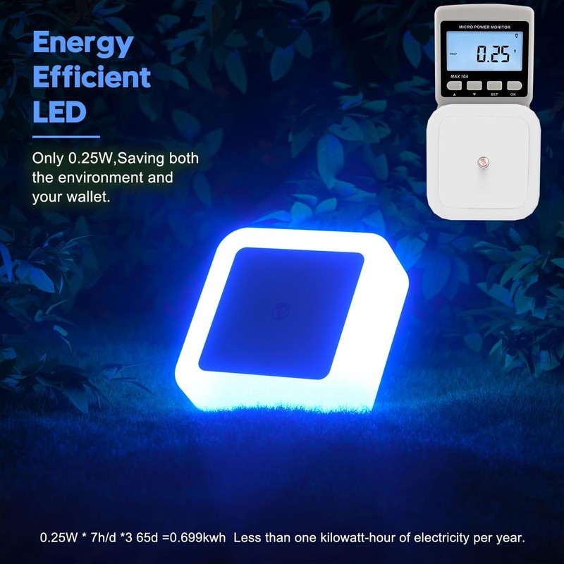 Sujeet Blue Night Light 4 Pack,Night Lights Plug into Wall