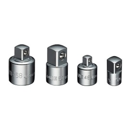 TONE Socket Conversion Adapter Set SAS40 Insertion Angle 0.25 inch (6.35 mm) & 0.5 inch (12.7 mm) (1/4 inch & 3/8 inch & 1/2 inch) Contents 4 Pieces