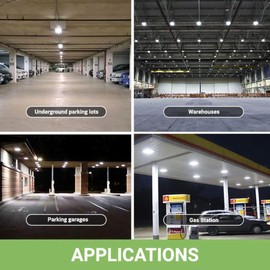 GREENLIGHTDEPOT LED Canopy Light - 75W Outdoor Parking Garage Light - (UL+DLC Listed)