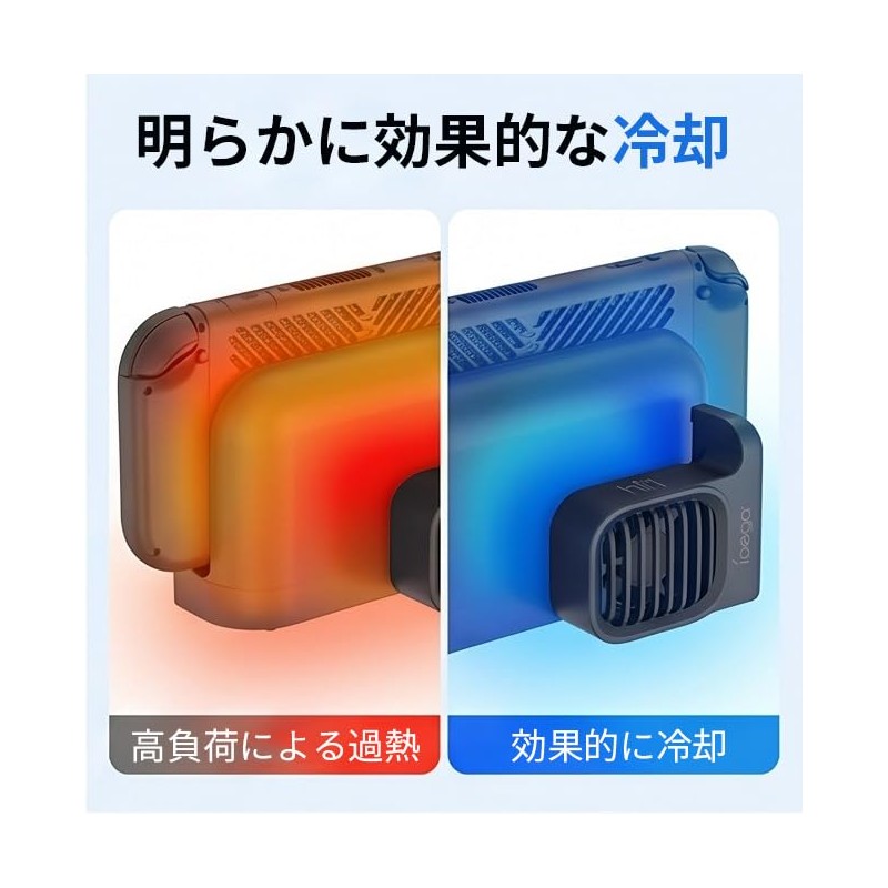 PETFROH For Switch 2 Cooling Fan, Compatible with Genuine Docks,