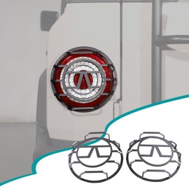 Hudiriy Car Taillight Cover Compatible with Ineos Grenadier 2020-2026 Rear taillight Protector External Accessories Decoration (Style B, Black)