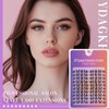 Lash Clusters DIY Cluster Eyelash Extensions Kit 120pcs Individual Lashes,
