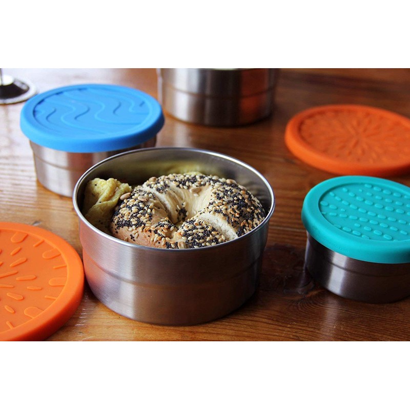 Ecolunchbox Seal Cup Trio 3-Piece Nesting Stainless Steel Leak-Proof Food