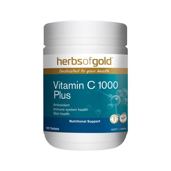 Herbs of Gold Vitamin C 1000mg Plus 120 Tablets