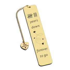 Bronze 8 Year Anniversary GIFS for Women Men, 8 Year Bronze Anniversary Bookmark Gifts for Him Her, Wedding Anniversary Honeymoon Gifts for Wife, Boyfriend Birthday Gifts, Valentines Day Gifts for Her