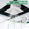 1-Piece (9"x9"Inches) Bathroom Exhaust Fan Cover with Spring, Square Ceiling