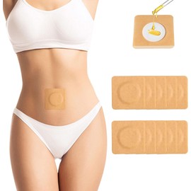 108Pcs Castor Oil Patches for Belly Button, Self-Adhesive Highly Absorbent Castor Oil Pad Belly Button Cover