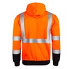 JORESTECH High Visibility Hoodie Full Zipper 100% Polyester ANSI Orange