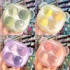 RIVERSOFY Kit Esponjas Para Maquillaje 4 Piezas Cajita Oso