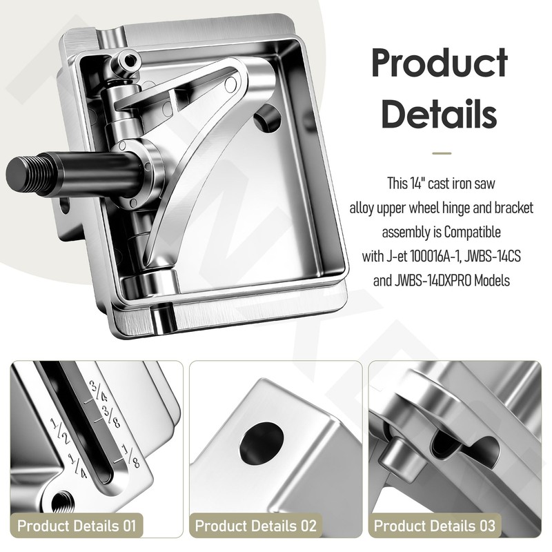Alloy Upper Wheel Hinge & Bracket Assembly Compatible with Jet