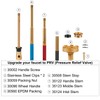 yourour RK-ADJ-PRV Rod Kit Metal Handle, Adjustable Rod with Pressure