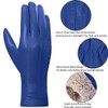 Harssidanzar Leather Gloves Women, Winter Warm Fleece Lining Touchscreen Vintage