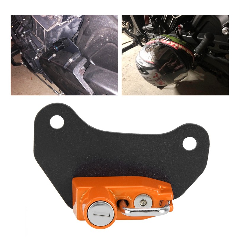 Motorcycle Modification Aluminum Alloy Helmet Lock Mount Hook Fit for