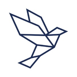 Tattwo.me Temporary Tattoos for Adults and Children 2 Weeks Waterproof - Dove Origami - Vegetable Ink - EU Cosmetic Certificate - (P0585)