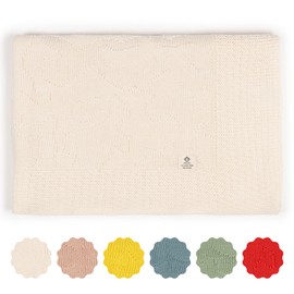 Micu Micu Baby Blanket Knitted Camouflage 80 x 100 cm Extra Soft and Lightweight 100% Organic Cotton Newborn Gift