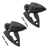 TERF® Traditional Vintage Style Antique Black Escutcheon Covered 60mm Keyhole