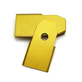 Headley Tools Lawn Mower Blades Compatible for All Husqvarna Automower and Gardena Robotic Lawnmowers, 30PCS (35x18x0.75mm) Robotic Lawnmower Blades (Titanium Coating)