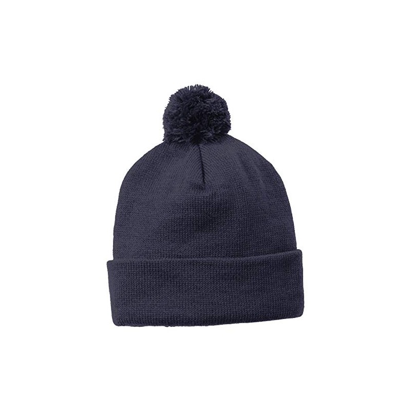 SPORT-TEK Solid POM POM Beanie F20
