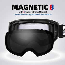 Innerking Ski Goggles Interchangeable Magnetic Replacment Lens Snow Goggles for Adult Men Women Youth with Anti Fog