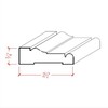 EWCA16 Colonial Casing 2-1/2" Wide x 3/4" Trim. Unfinished Moulding,
