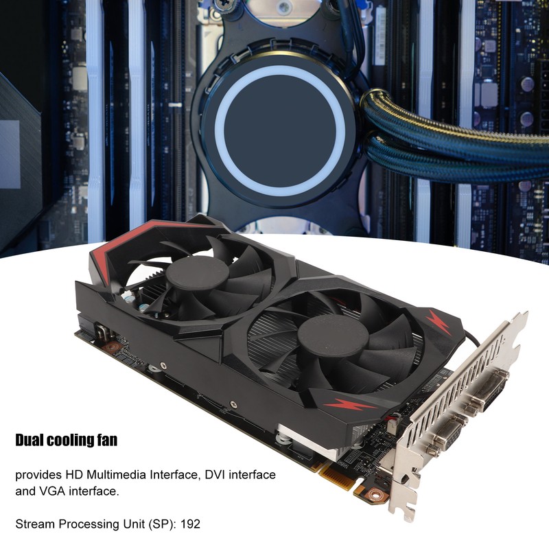 Gaming Graphics Card 1.5GB 192Bit GDDR5 3 Output Ports 3760MHz