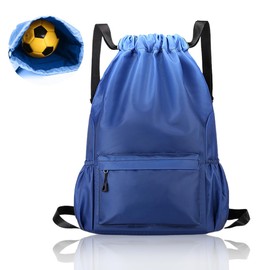 CEWROM Gym Bag Sports Bag Women Boys Sports Backpack Kids Waterproof Oxford Backpack with Large Capacity for Travel, Leisure, Work, Sports, blue