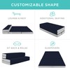Best Choice Products 4in Portable Full-Size Mattress, Folding Mattress Topper