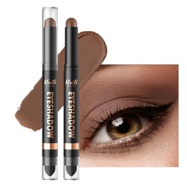 Erinde Sombra de Ojos Mate en Barra de Doble Punta, Lápiz de Sombra de Ojos en Crema Resistente al Agua y de Larga Duración, Altamente Pigmentado Para