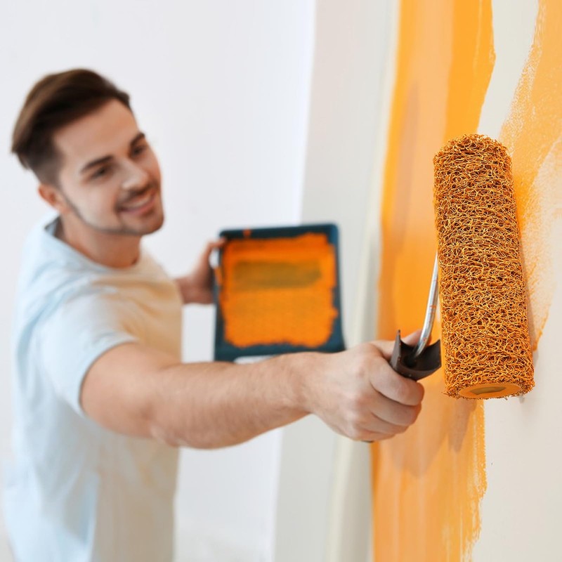 4 Pcs Textured Paint Roller 9 inch Small Texture Roller