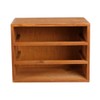 Willcome Wooden Storage Box with Drawers Portable Wooden Desktop Organizer