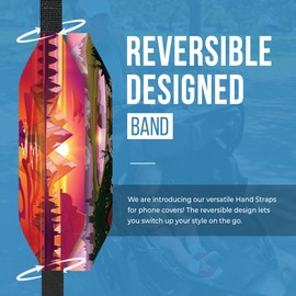 SwitchBands Reversible Phone Grip Strap | Comfortable Cell Phone Finger Holder & Phone Loop for Secure Handling | Phone Hand Straps for Phone Cases | Wireless Charging Compatible - Elevated Horizons