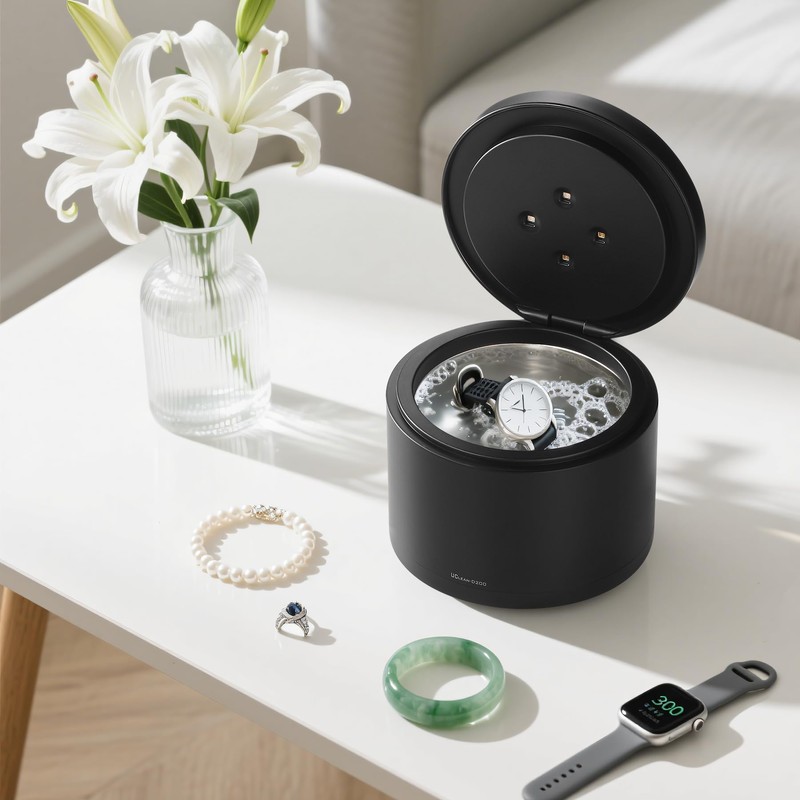 42KHz Ultrasonic Cleaner with U-V Light - Professional Jewelry, Denture,