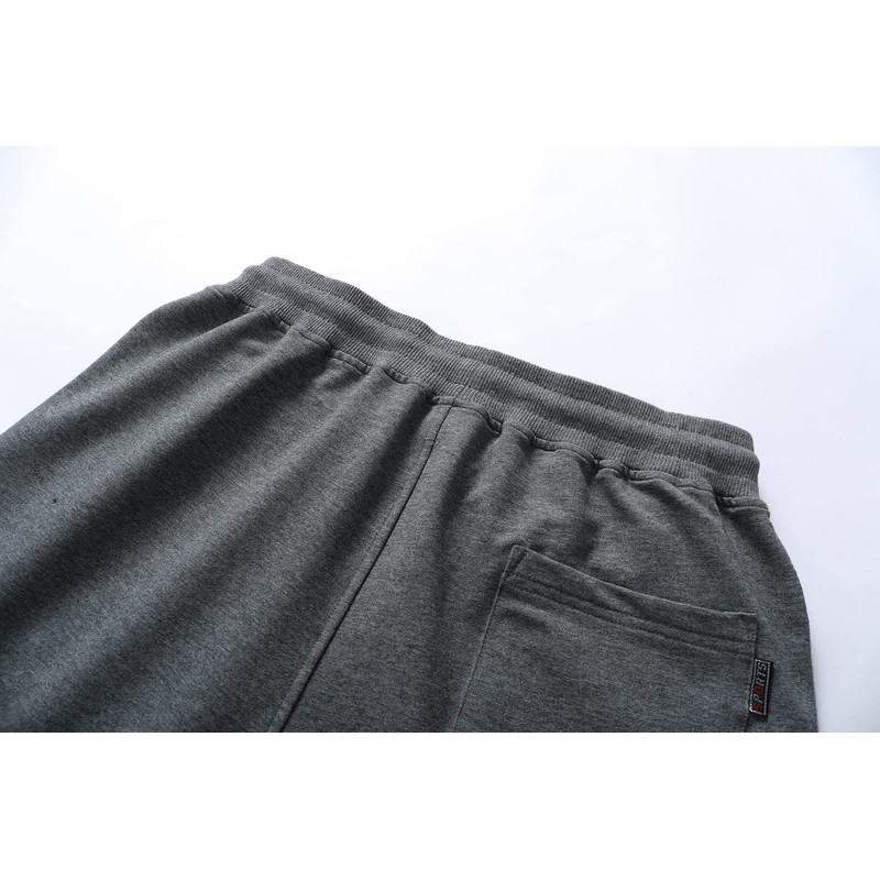 Tansozer Men's Sports Shorts with Zip, Black (black 01)