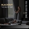 H.VERSAILTEX Linen Blackout Curtain 96 Inches Long for Bedroom/Living Room