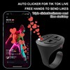Vekesen Tiktok Scrolling Ring for iPhone, Bluetooth Camera Remote Control,