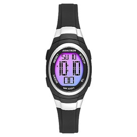 Armitron Sport Women's Digital Chronograph Resin Strap Watch, Black/Rainbow, Sporty