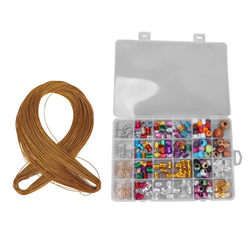 278Pcs Braid Accessories Dirty Braid Hair Ring Wig Beaded Resin