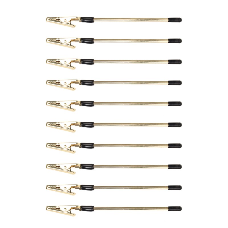 10Pcs Metal Memo Clips Gold Color Electroplated Safe Light Strong