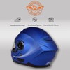 Milwaukee Helmets MPH9818DOT 'Breeze' Blue Advanced Motorcycle Modular Helmet for