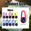 Pack of 10 compass children, compas keyring, colourful mini compass