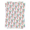 Brainbox Candy Thank You Wrapping Paper - 2 Sheets of