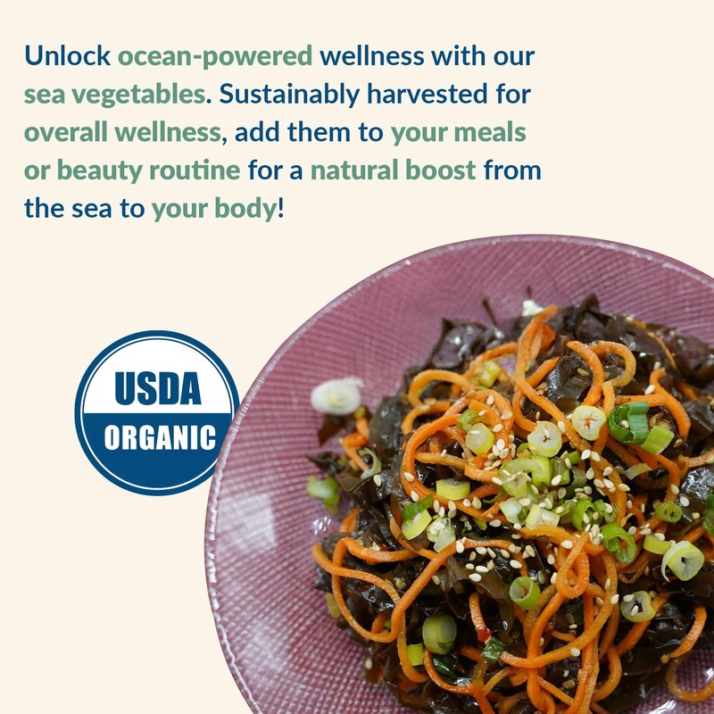 Maine Coast Sea Vegetables Laver Whole Leaf | Organic Dried